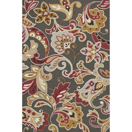 Homeroots 3 ft. 3 in. x 5 ft. 3 in. UV-Treated Polypropylene Taupe Area Rug 353835